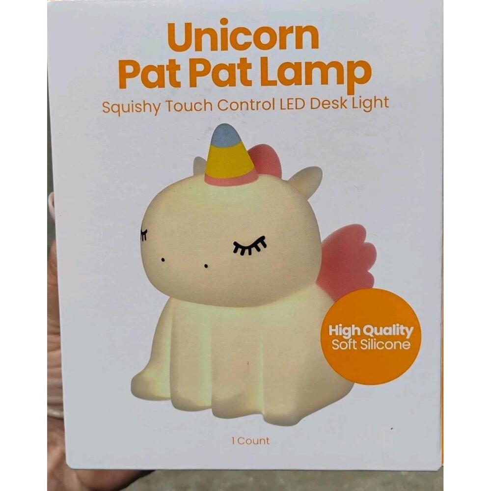 Unicorn Silicone Night Light - Colour Changing Touch Activated Lamp
